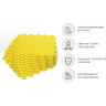 Коврик-пазл UNIX FIT влагостойкий для йоги и фитнеса, 30 х 30 х 1 см, желтый, 24 шт. EVAMU24YL